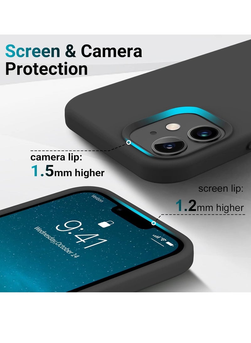 MIGOFAST Liquid Silicone Gel Cover with Full Body Protection Anti-Scratch Shockproof Case Compatible with iPhone 12 - Image 3