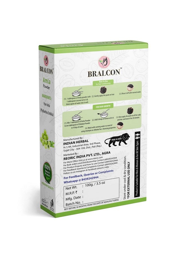 BRALCON Organic Methi, Amla, Hibiscus Powder Combo - (100Gm X Pack Of 3)|Fenugreek/Methi Seeds Powder, Amla/Gooseberry Powder, Hibiscus Flower Powder For Face Pack, Hair Growth|Skin & Hair Care - Image 2