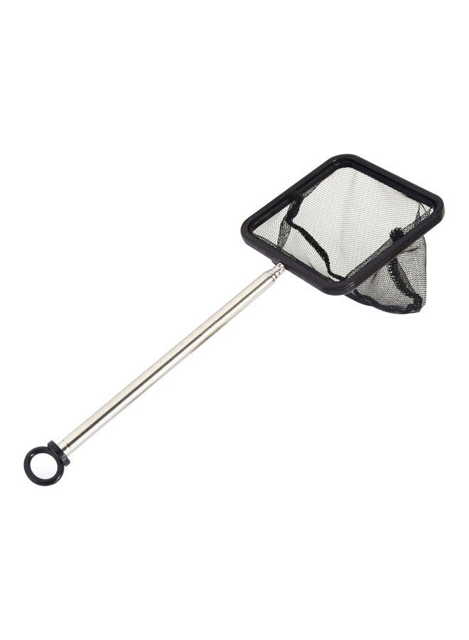 NIBEMINENT Aquasyncro Premium Square Shape Shrimp Fish Net-Large Black/Silver 60.5cm - Image 1