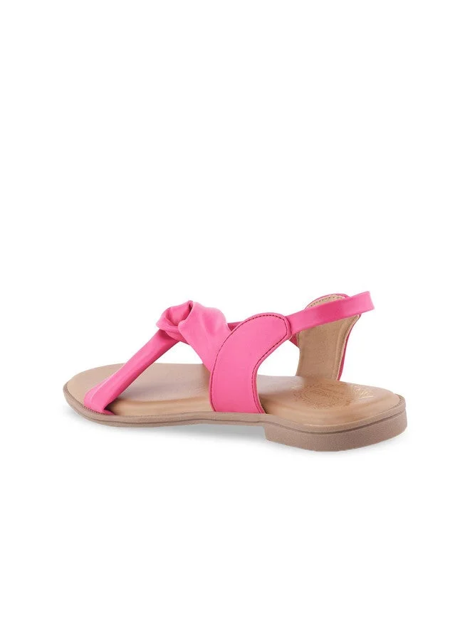 شوتوبيا Shoetopia Girls Colourblocked Open Toe Flats with Bows