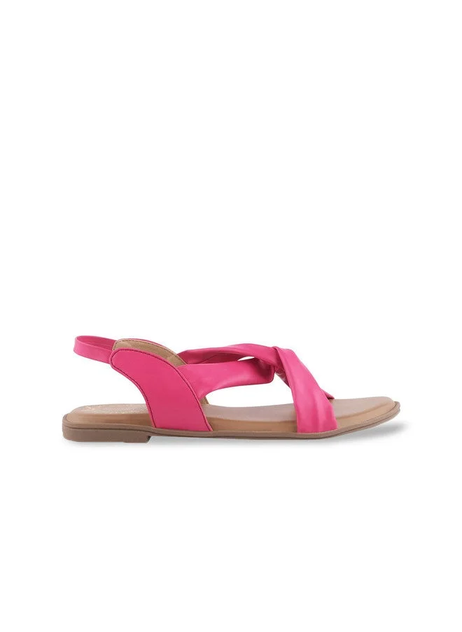 شوتوبيا Shoetopia Girls Colourblocked Open Toe Flats with Bows
