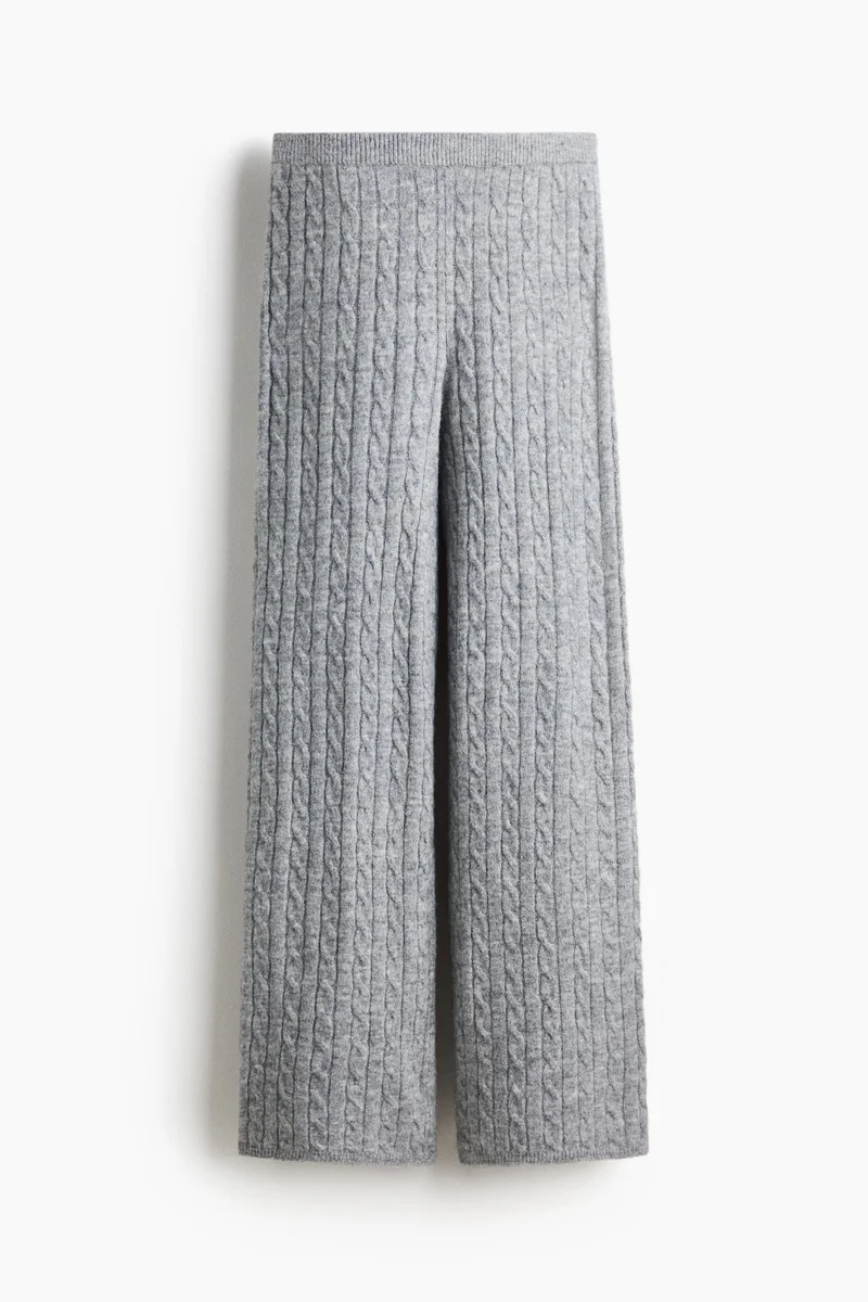 H&M Cable-knit trousers