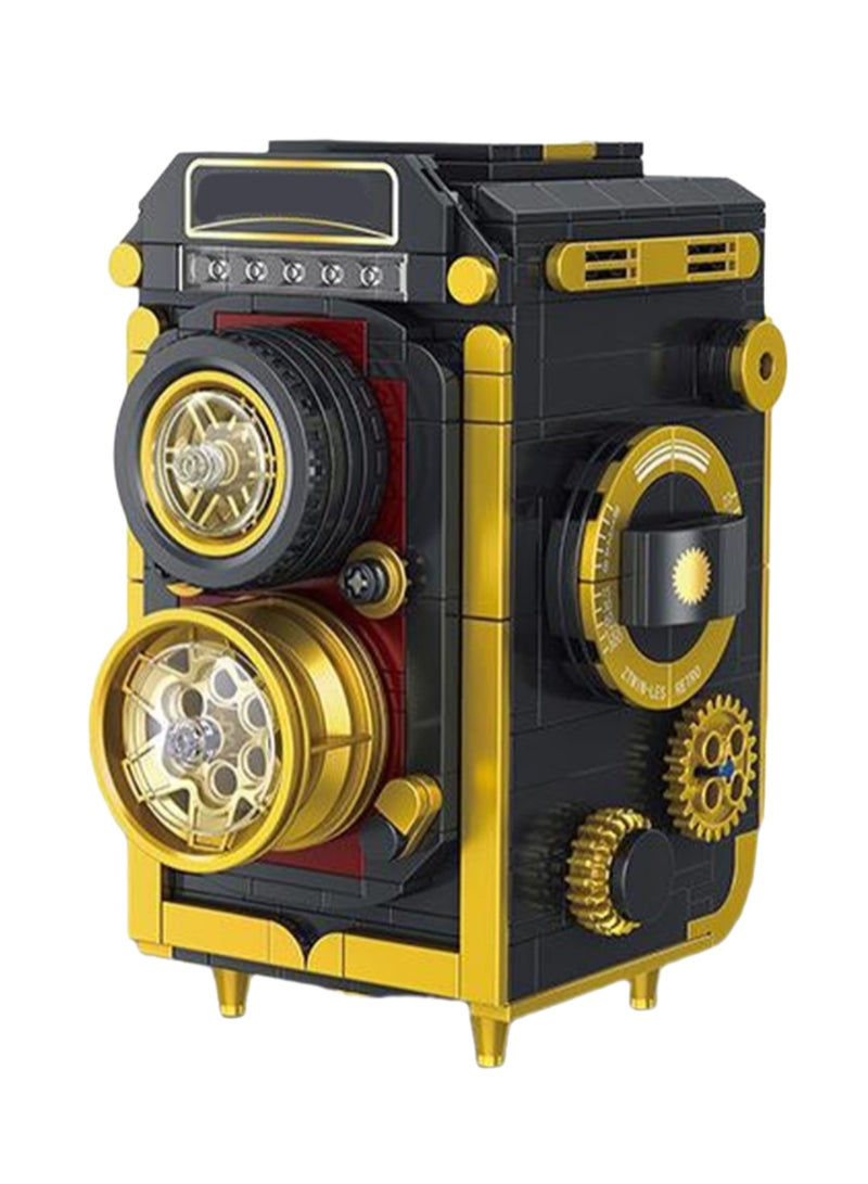 Loquat Black Double Reverse Model Set Building Blocks Creative Diy Simulation Collection Building Assembly Children'S Toys Home Decoration - Image 1