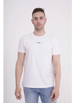 The Socks Company 23SCTS225U Skateboard Embroidered Crew Neck White Tshirt  - Image 1