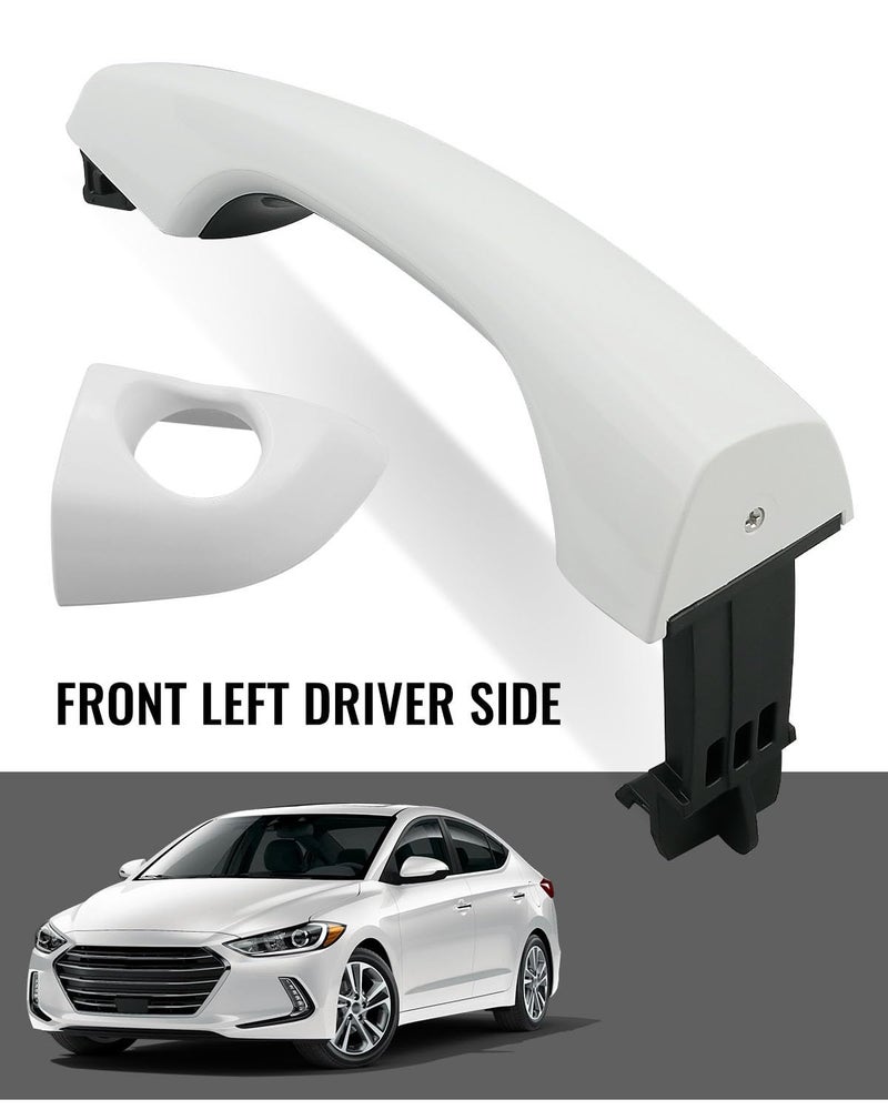 PNYZIK Exterior Outside Door Handle with Handle Cover Fit for Hyundai Elantra Sedan 2017-2020 Replace 82661F0010 82662F0020 (Front Left Driver Side) - Image 5
