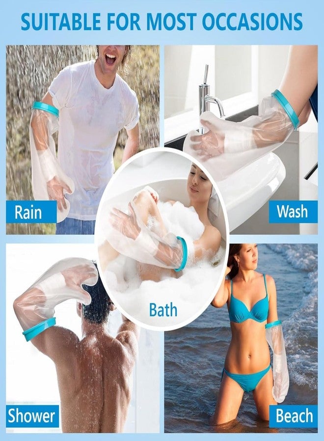 Shrux Waterproof Hand Cast Cover For Shower, Watertight Arm Protector Medical Grade Thick PVC Cover, Reusable Bandages Coves Sleeve For Broken Hand Plaster, Surgery, Burns and Recovery - 1Pcs - Image 5