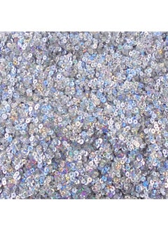 eshoppee eshoppee 200 gm 4 mm silver rainbow color round shade Sequins Sitara for Jewellery Making Kit Art and Crafts Materials for Embroidery Necklace Bracelet Earring DIY Kit Glitter Sequins Rhinestones Beads (3)  - Image 1