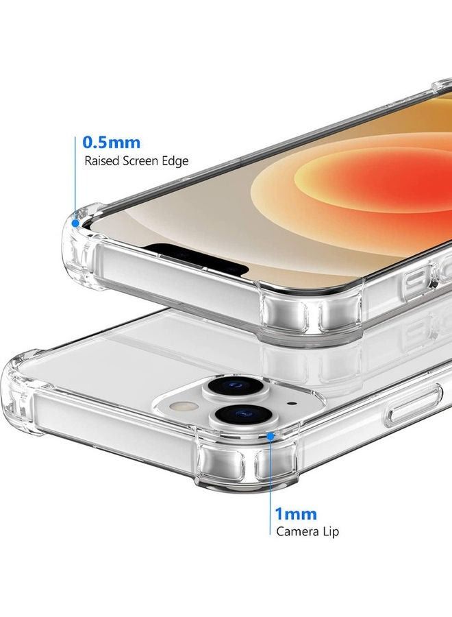 جراب حماية غوريلا ممتص للصدمات وشفاف وشفاف ومضاد للصدمات لهاتف Apple iPhone 13 Mini شفاف - Image 4