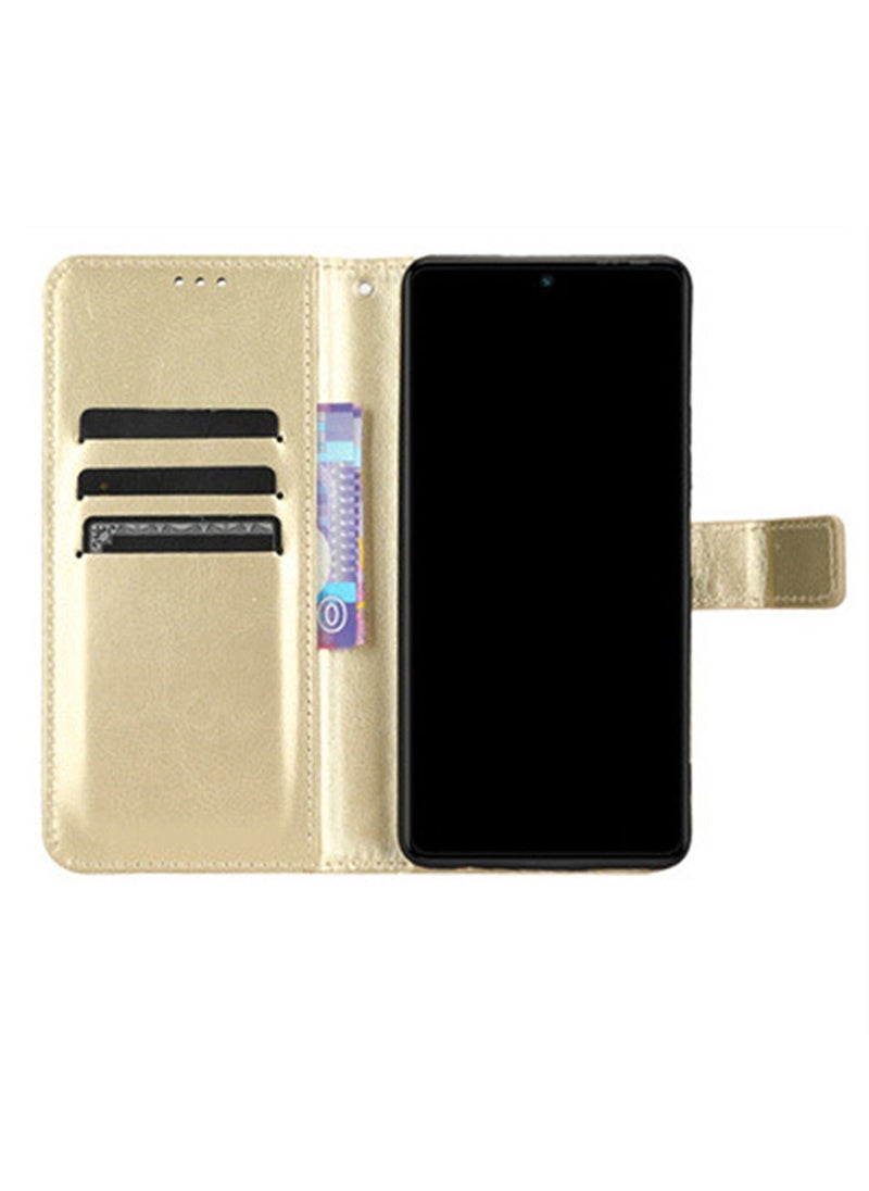 TEAM LUXURY - Tecno Camon 20 Pro 5G/CK8n Case Cover Soft Quality Leather Flip Folio Wallet With Card Slots Holder Stand Back Cover Drop-Proof Shock-Proof Protective Cell Phone Back Accessories Protection - Image 1