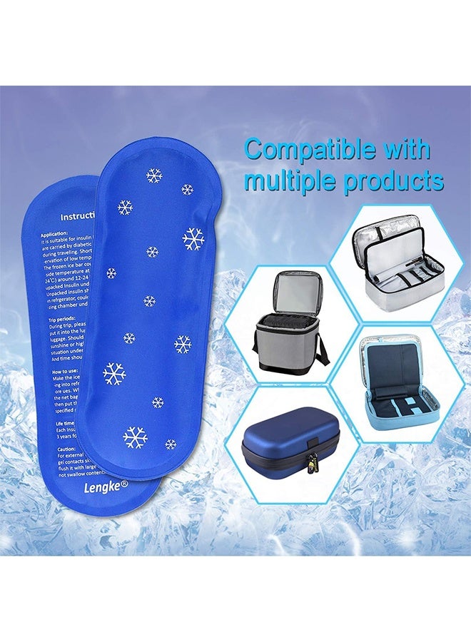 Ice Packs for Insulin Travel Case - Reusable Cooler Ice Packs Suitable for Diabetic Insulin Cooler Pen Carry Case（4 Packs） - Image 3