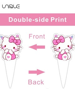 Unique 25 Pcs Cake Decoration Cap - Hello Kitty Cake Decoration - Birthday Party Supplies Decoration  - Image 4