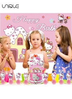 Unique 25 Pcs Cake Decoration Cap - Hello Kitty Cake Decoration - Birthday Party Supplies Decoration  - Image 5