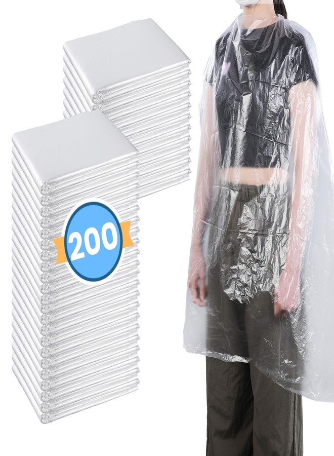Tobeelec 200 Pcs Disposable Capes Hair Salon, 48 x 36 Inch Disposable Hair Salon Capes, Waterproof Barber Cape, Single Use Shampoo Hair Cutting Cape Dressing Apron for Barbershop & Salon Hairdressing - Image 1