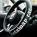 Naxizo Getaway Car Leather Steering Wheel Cover 15inch Universal Microfiber Soft Breathable Silicone Anti Slip Auto Steering Wheel Wrap for Women - Image 2