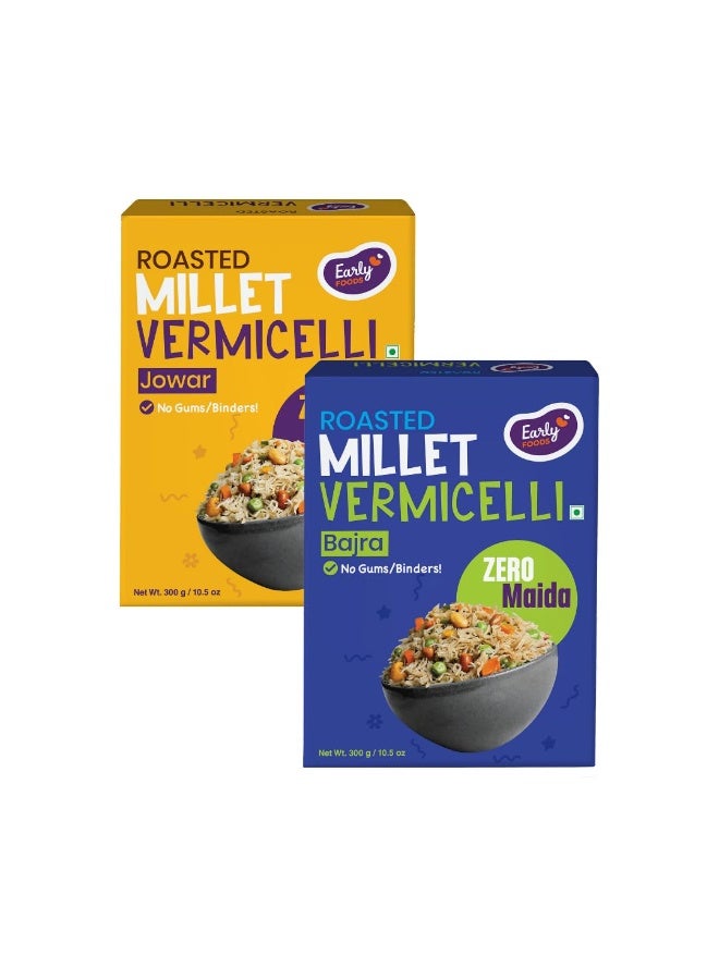 Early Foods - No Maida Jowar & Bajra Vermicelli | Millet Seviya | Sorghum & Pearl Millet Semia 300 gms x 2 - Image 3