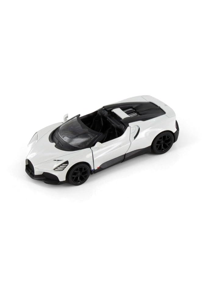 Kinsmart Bugatti Mistral Die-Cast Car – 1:36 Scale Model with Pull Back Action-White - Image 1