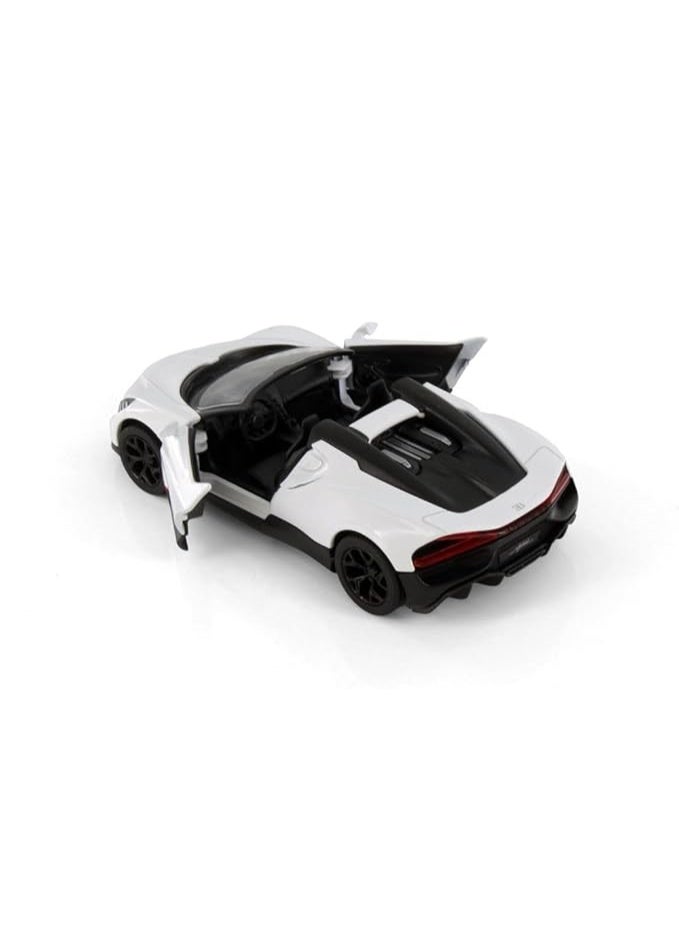 Kinsmart Bugatti Mistral Die-Cast Car – 1:36 Scale Model with Pull Back Action-White - Image 5