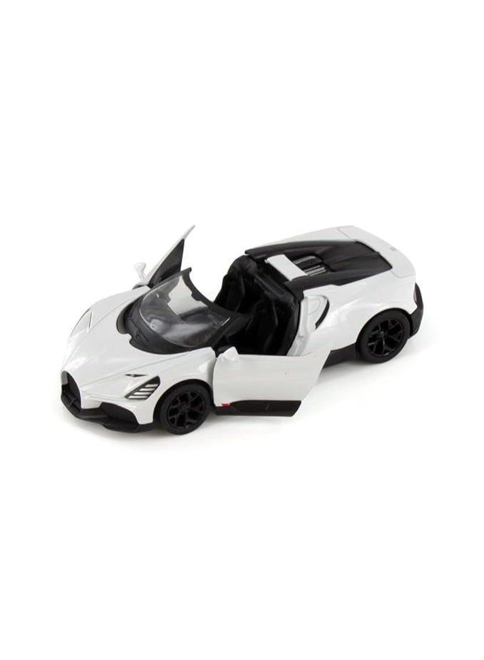Kinsmart Bugatti Mistral Die-Cast Car – 1:36 Scale Model with Pull Back Action-White - Image 2