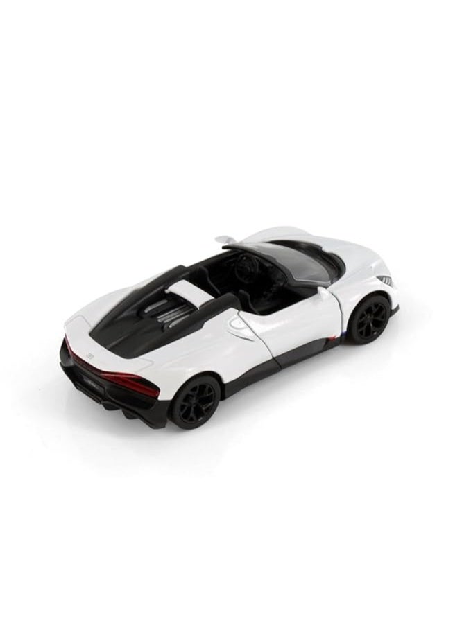 Kinsmart Bugatti Mistral Die-Cast Car – 1:36 Scale Model with Pull Back Action-White - Image 4