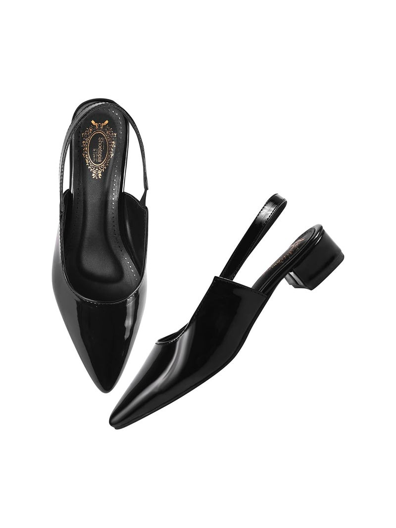Shoetopia أحذية شوتوبيا الأنيقة ذات الكعب المدبب للنساء والفتيات - Image 1