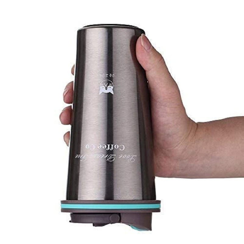 Ramkuwar Insulated Tumbler 550ml Double Wall Insulated Stainless Steel Water Coffee Tumbler Hot and Cold Coffee Flask Durable Travel Coffee Mug with Lid Grey - Image 2