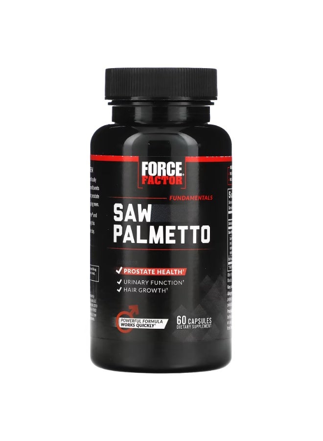 Force Factor Fundamentals, Saw Palmetto, 60 Capsules - Image 3