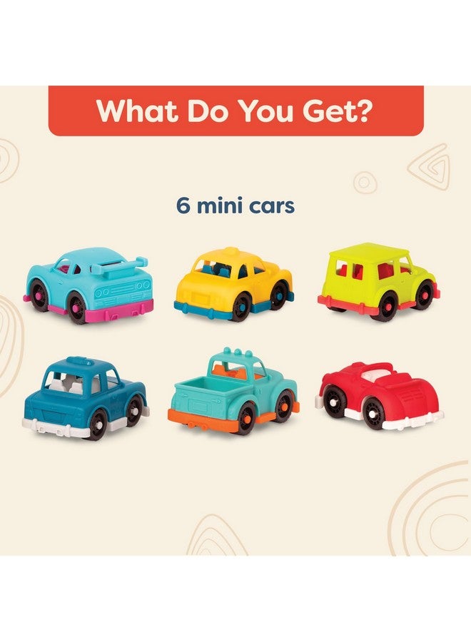 B. toys- Happy Cruisers- Mini Vehicles - Sports, Police, Pickup, Roadster, Taxi, 4x4 - Classic Toys for Toddlers, Kids - 1 Year + , 6 Count ( Pack of 1) - Image 5