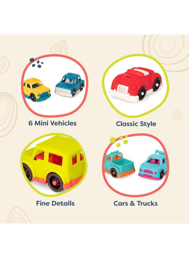 B. toys- Happy Cruisers- Mini Vehicles - Sports, Police, Pickup, Roadster, Taxi, 4x4 - Classic Toys for Toddlers, Kids - 1 Year + , 6 Count ( Pack of 1) - Image 4