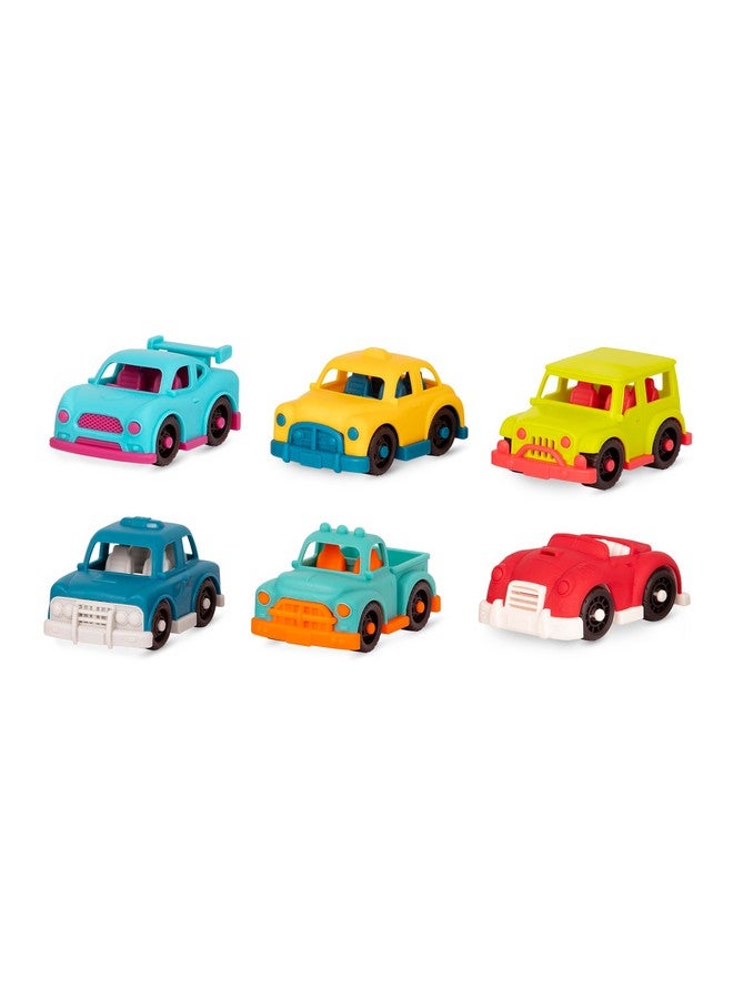 B. toys- Happy Cruisers- Mini Vehicles - Sports, Police, Pickup, Roadster, Taxi, 4x4 - Classic Toys for Toddlers, Kids - 1 Year + , 6 Count ( Pack of 1) - Image 1