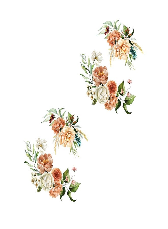 Galepromot 2 Sheets Toilet Sticker Self-Adhesive Waterproof Bathroom Toilet Seat Lid Cover Decals Stickers Floral Sticker for Home Bathroom Decor Toilet Lid and Tank Covers Toilet Lid Decals - Image 1