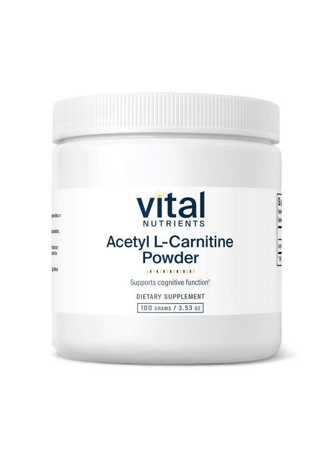 Vital Nutrients Acetyl L-Carnitine Powder | Brain, Memory, and Cognitive Support Supplement* | Vegan | Gluten, Dairy, Soy Free | Non-GMO | 100 Grams - Image 1