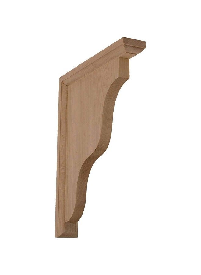 BKT03X07X09HARW Hamilton Traditional Wood Brackets, 3 1/2W x 7D x 9H , Rubberwood - Image 2
