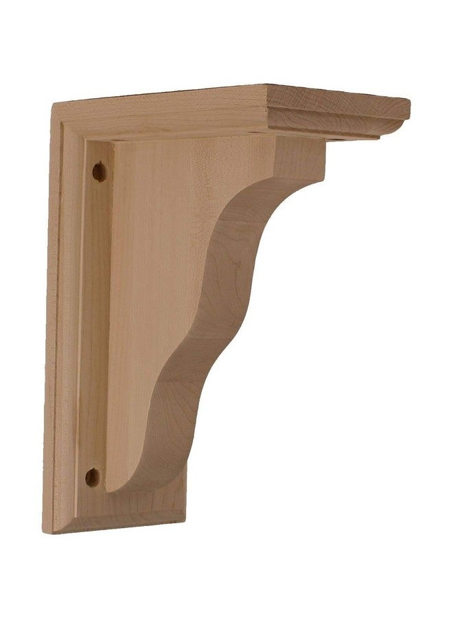 BKT03X07X09HARW Hamilton Traditional Wood Brackets, 3 1/2W x 7D x 9H , Rubberwood - Image 1