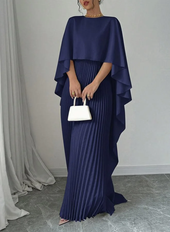 تايك تو فستان طويل بكسرات بأكمام كاب