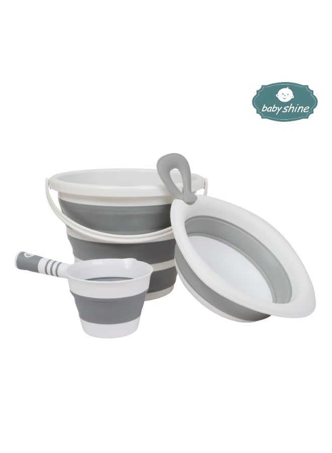 BABY SHINE 5-in-1 Foldable Baby Bath Tub with Safe and Easy Storage Design for Newborns - Image 2