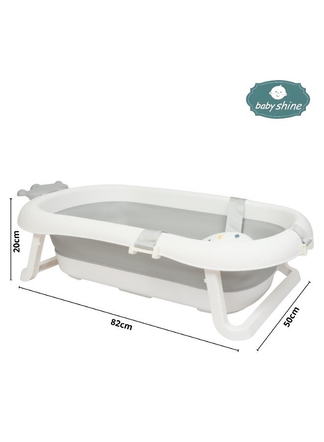 BABY SHINE 5-in-1 Foldable Baby Bath Tub with Safe and Easy Storage Design for Newborns - Image 4