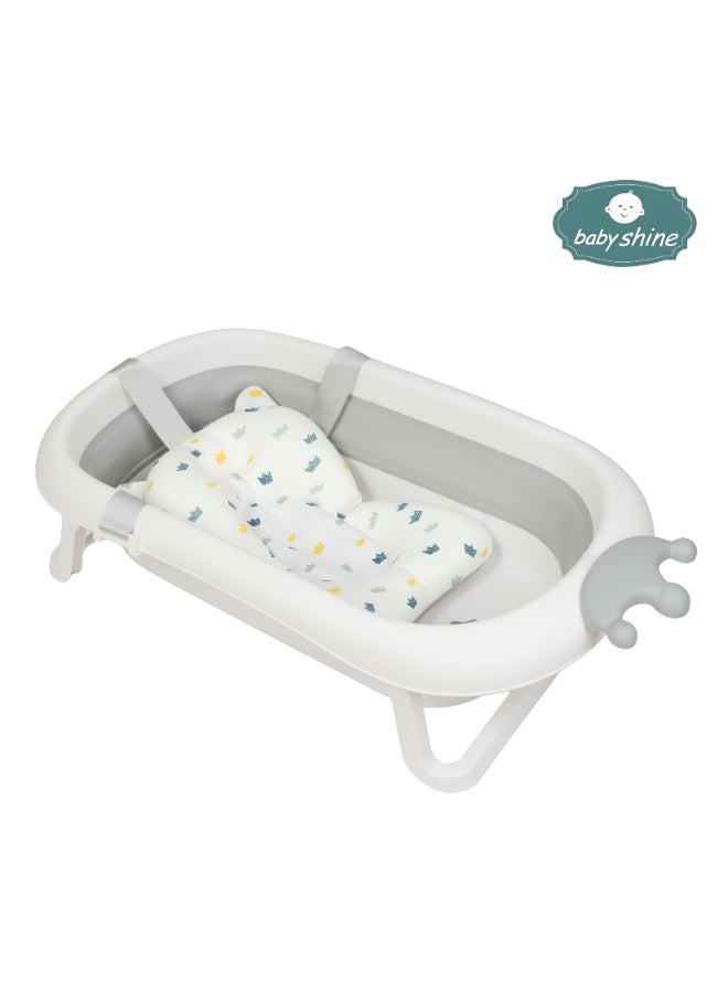 BABY SHINE 5-in-1 Foldable Baby Bath Tub with Safe and Easy Storage Design for Newborns - Image 1