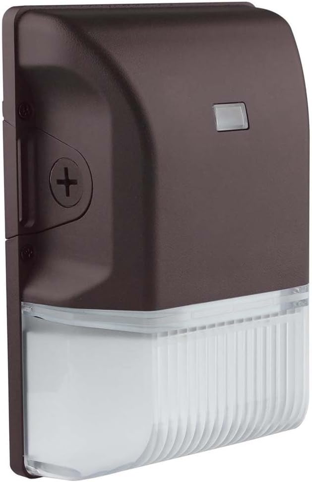 Nuvo 65748 20W Outdoor LED Small Wall Pack Dusk to Dawn CCTSelectable 3000K4000K5000K Bronze - Image 1