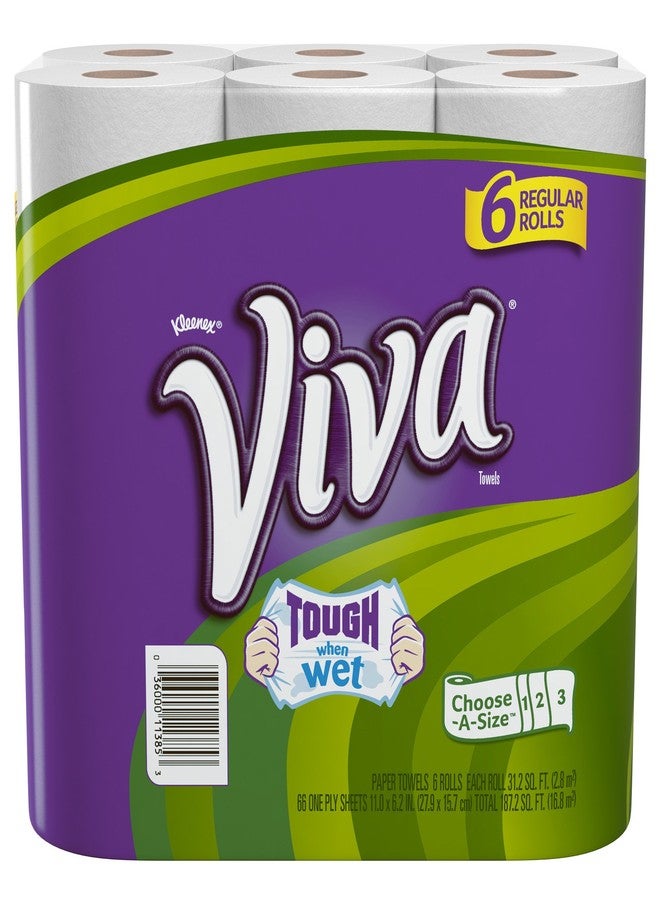 Viva Paper Towels, Choose-A-Size, Regular Roll, 6 Count - Image 1