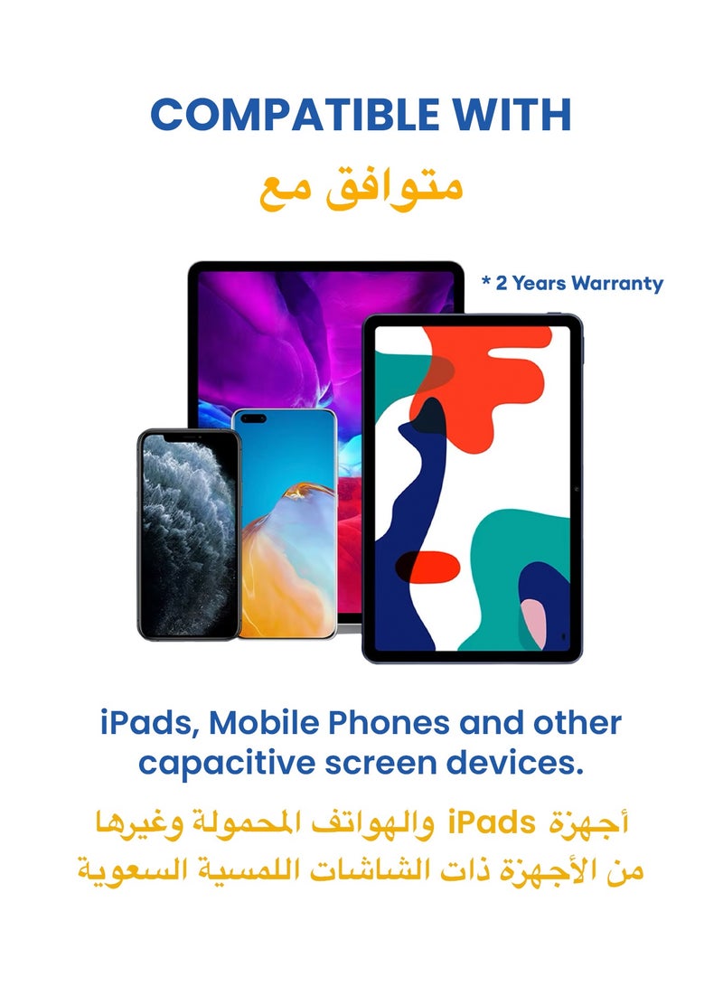 TinyMoose Pencil Pro Ultra Stylus iPad Pen with SmartSwitch Technology – Compatible with iPad, iPhone, Samsung, Android Smartphones & Tablets – Switch Between Devices Instantly - White - Image 3