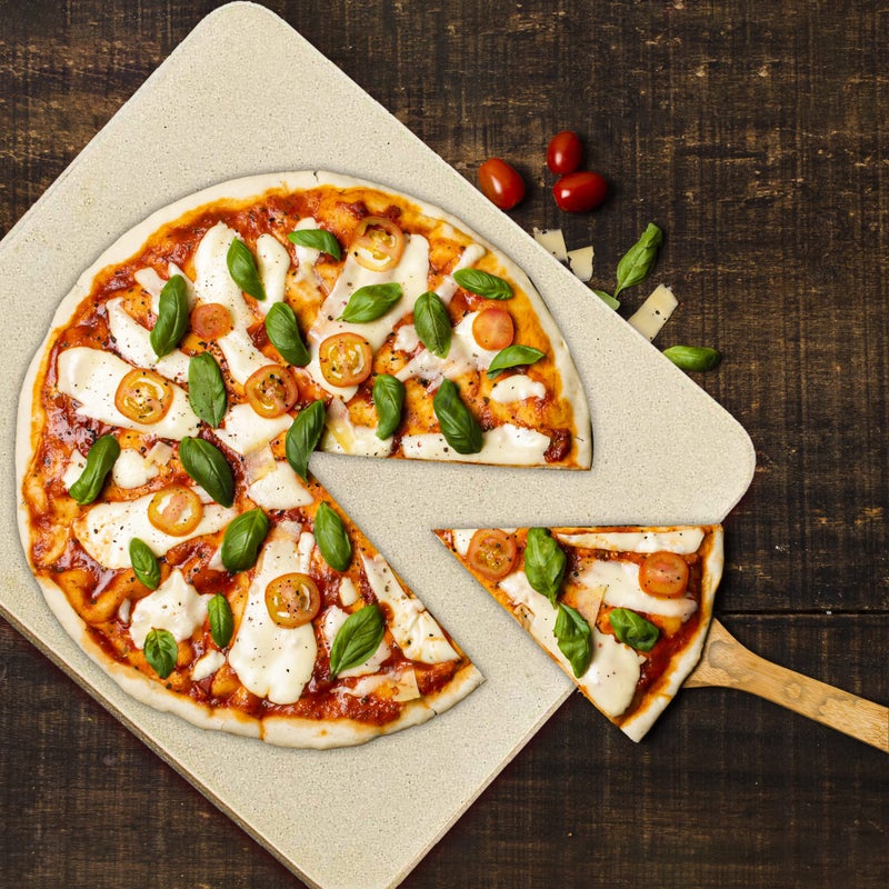 Solido Pizza Stone - Baking Stone. SOLIDO Rectangular 14"x16" - Perfect for Oven, BBQ and Grill - Image 5