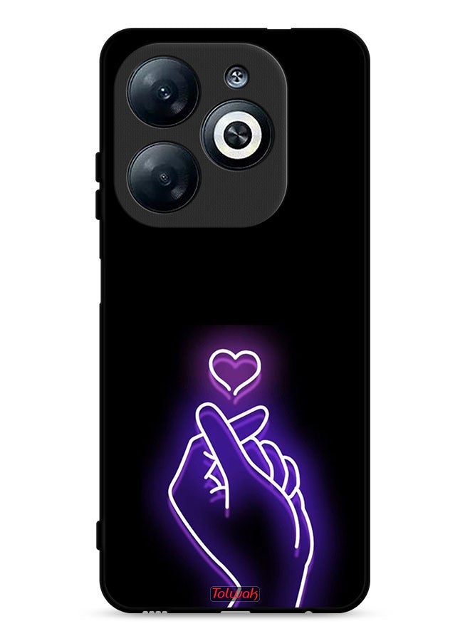 Tolwak Infinix Smart 8 4G Protective Case Cover Snap Small Heart - Image 1