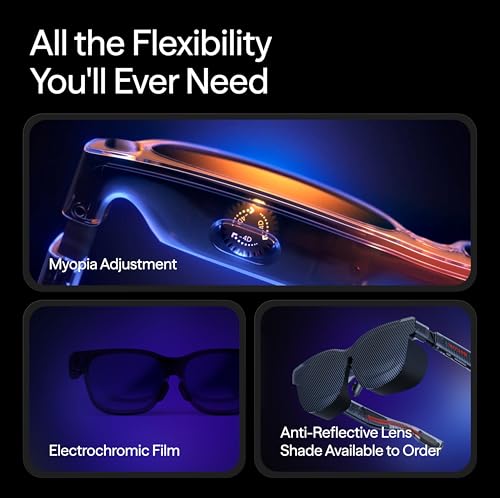 VITURE Luma Pro XR Glasses — 152” 1200p Ultra Sharp Display, 1000 Nits, 52° FOV, Dimming Adjustments, for iPhone 17/16/15, Android, Mac, PC, Steam Deck, First-Ever XR Experience for Switch - Large - Image 4