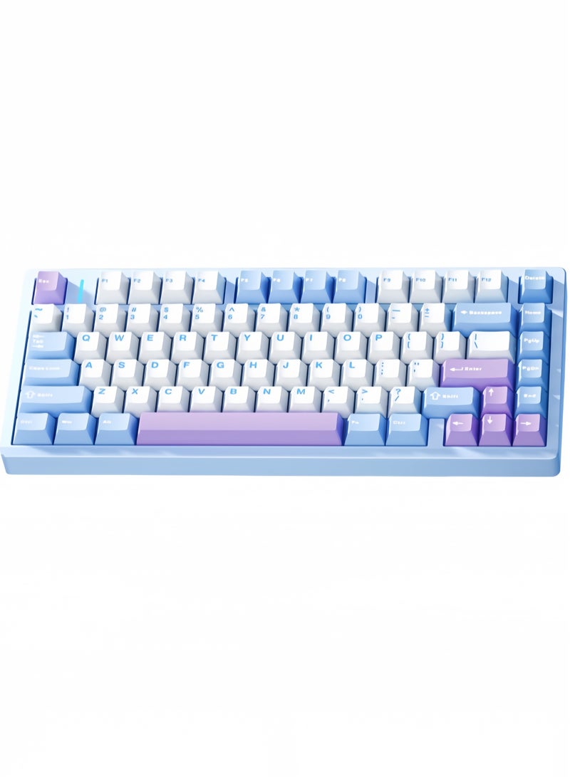 AULA M75 Wireless Gaming Keyboard with 8000mAh Battery, 75% CNC Aluminum Mechanical Keyboard, Hot Swappable Creamy Keyboard, RGB Backlight, NKRO for Games/Office - Image 1