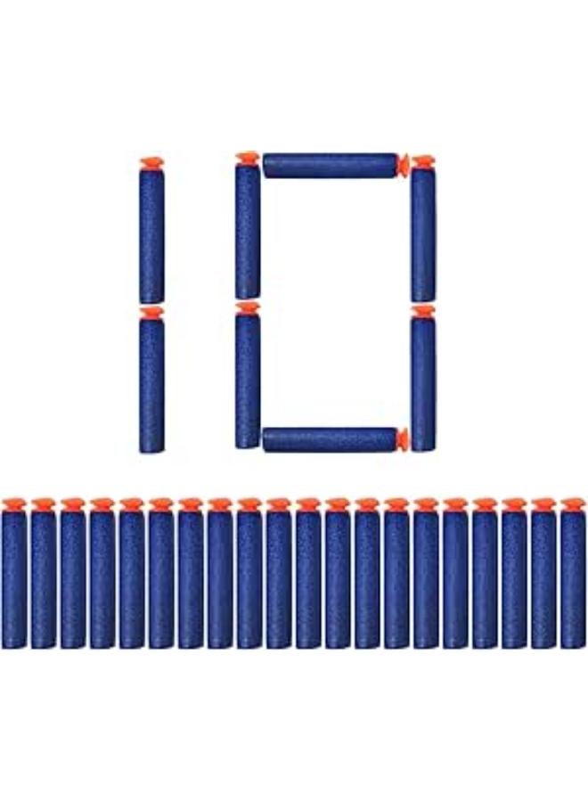 Soft Foam Suction Bullets Darts for Toy Guns -Sticky Safe Bullets Compatible with Nerf N-Strike Blaze Storm Guns - 10 Count - Color As Per Stock