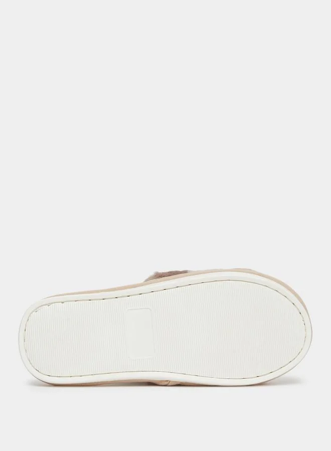 Take Two  Plush Color Blocked Slipper for Women | Best Price UAE