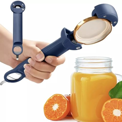 Digital Shoppy Stainless Steel Labor-Saving Cap Screw Kitchen Gadgets, Blue - Image 3