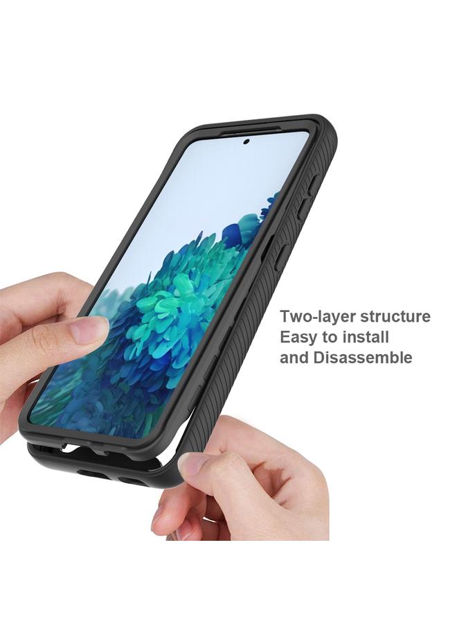 اس-توب جراب لهاتف Samsung Galaxy S21 5G Starry Sky بلون سادة مقاوم للصدمات من البولي كربونات + جراب واقٍ من مادة TPU - Image 5