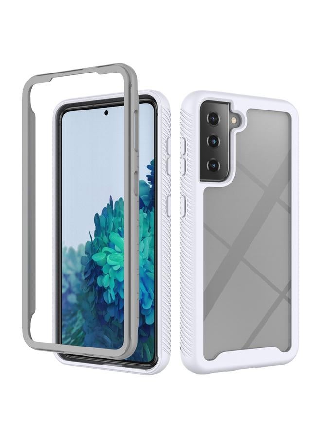 اس-توب جراب لهاتف Samsung Galaxy S21 5G Starry Sky بلون سادة مقاوم للصدمات من البولي كربونات + جراب واقٍ من مادة TPU - Image 1