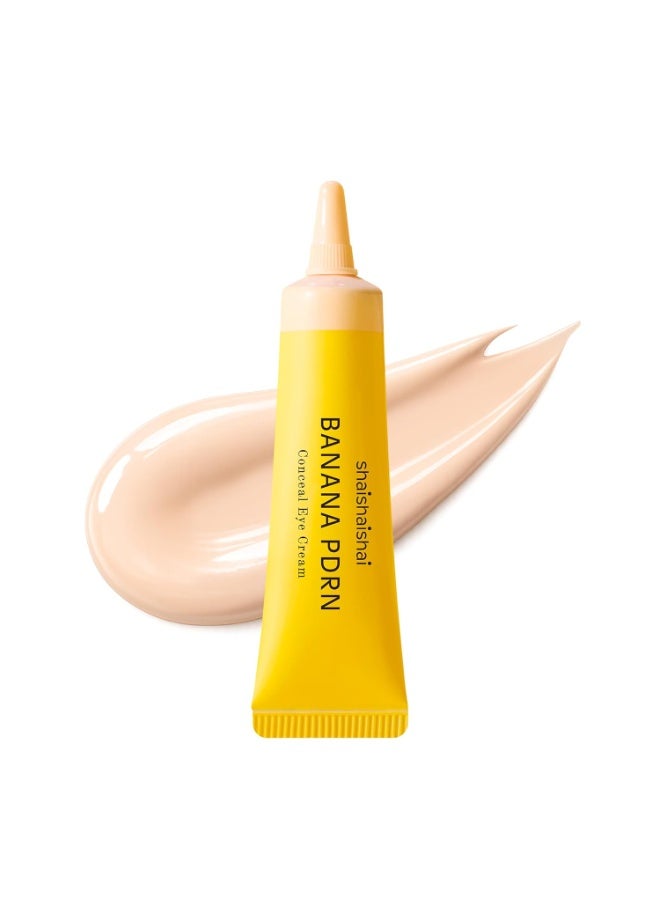 BANANA PDRN Conceal - Hydrating Under Eye Cream & Dark Circle Coverage, Advanced Formula with PDRN + Ectoin, Non-Sticky, Korean Skincare, 0.52 oz (Cream)